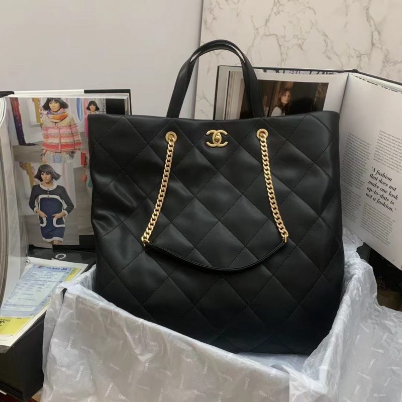 chanel as3128 maxi shopping bag calfskin in black 1 luxibags.ru .jpg