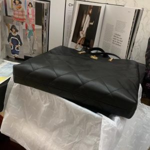 chanel as3128 maxi shopping bag calfskin in black 5 luxibags.ru .jpg