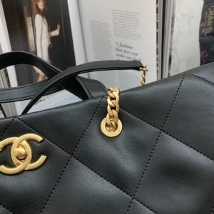chanel as3128 maxi shopping bag calfskin in black 6 luxibags.ru .jpg