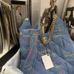 chanel as3156 maxi hobo bag printed denim gold tone metal blue 06 luxibags.ru .jpg