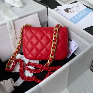 chanel as3205 mini flap bag lambskin gold tone metal red 02 luxibags.ru .jpg