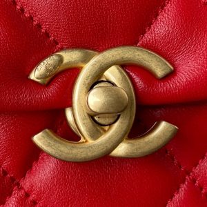 chanel as3205 mini flap bag lambskin gold tone metal red 03 luxibags.ru .jpg
