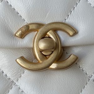 chanel as3205 mini flap bag lambskin gold tone metal white 03 luxibags.ru .jpg