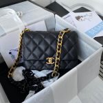 chanel as3206 small flap bag lambskin gold tone metal black 01 luxibags.ru .jpg