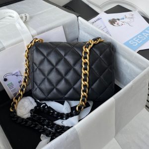 chanel as3206 small flap bag lambskin gold tone metal black 02 luxibags.ru .jpg