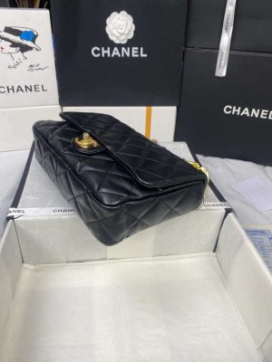 chanel as3215 large flap bag lambskin gold tone metal black 003 luxibags.ru .jpg