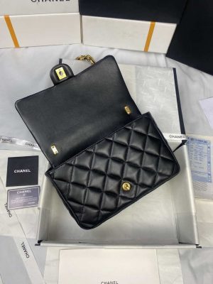 chanel as3215 large flap bag lambskin gold tone metal black 006 luxibags.ru .jpg