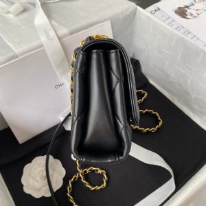 chanel as3239 mini flap bag lambskin black 5 luxibags.ru .jpg