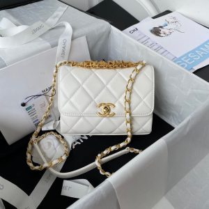 chanel as3239 mini flap bag lambskin white 1 luxibags.ru .jpg
