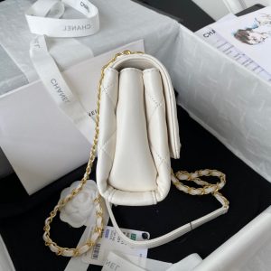 chanel as3239 mini flap bag lambskin white 5 luxibags.ru .jpg