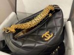 chanel as3242 small hobo bag lambskin strass gold tone metal black 001 luxibags.ru .jpg