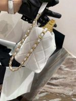 chanel as3242 small hobo bag lambskin strass gold tone metal white 004 luxibags.ru .jpg