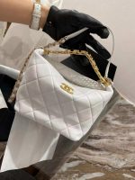 chanel as3242 small hobo bag lambskin strass gold tone metal white 005 luxibags.ru .jpg