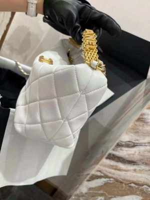 chanel as3242 small hobo bag lambskin strass gold tone metal white 007 luxibags.ru .jpg