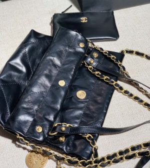 chanel as3260 22 mini handbag calfskin black with gold 008 luxibags.ru .jpg