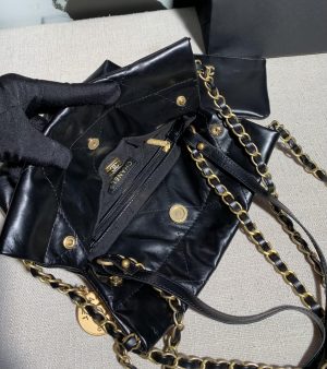 chanel as3260 22 mini handbag calfskin black with gold 009 luxibags.ru .jpg