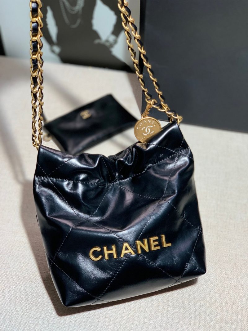 chanel as3260 22 mini handbag shiny calfskin black with gold a86 001 luxibags.ru .jpg