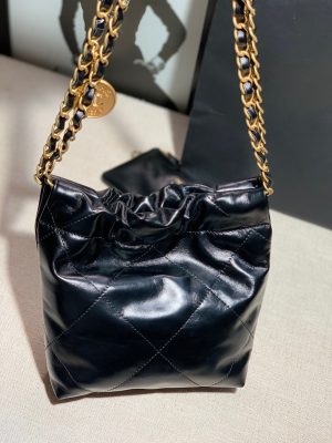 chanel as3260 22 mini handbag shiny calfskin black with gold a86 002 luxibags.ru .jpg