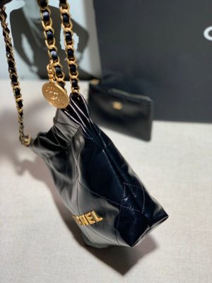 chanel as3260 22 mini handbag shiny calfskin black with gold a86 003 luxibags.ru .jpg