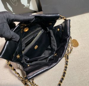 chanel as3260 22 mini handbag shiny calfskin black with gold a86 009 luxibags.ru .jpg