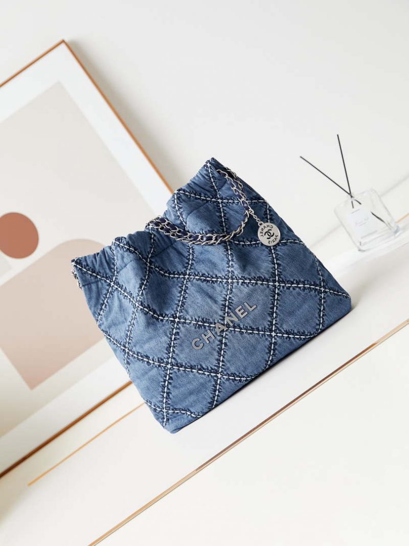 chanel as3261 22 bag silver tone metal canvas blue denim 01 luxibags.ru .jpg