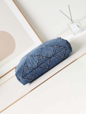 chanel as3261 22 bag silver tone metal canvas blue denim 06 luxibags.ru .jpg