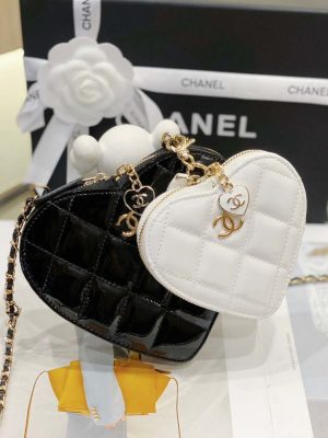 chanel as3295 heart clutch with chain lambskin gold tone metal black and white 001 luxibags.ru .jpg