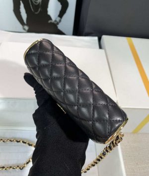 chanel as3308 small evening bag 22a limited edition black lambskin gold 003 luxibags.ru .jpg