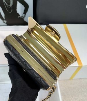 chanel as3308 small evening bag 22a limited edition black lambskin gold 008 luxibags.ru .jpg