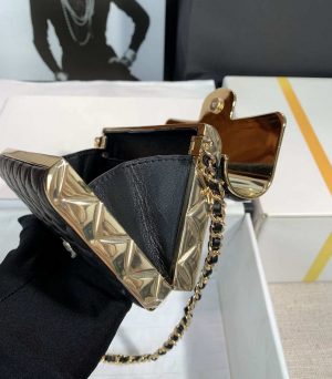 chanel as3308 small evening bag 22a limited edition black lambskin gold 009 luxibags.ru .jpg