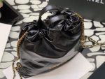 chanel as3313 22 backpack shiny calfskin gold black 006 luxibags.ru .jpg