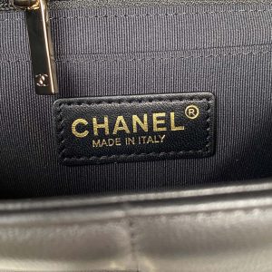 chanel as3331 small flap 19cm bag black lambskin gold 017 luxibags.ru .jpg