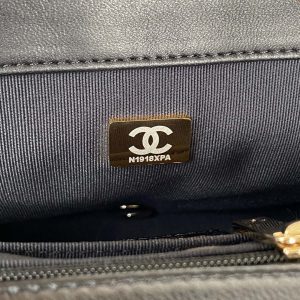 chanel as3331 small flap 19cm bag black lambskin gold 018 luxibags.ru .jpg