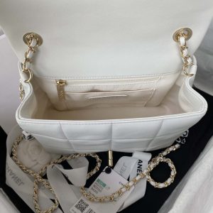 chanel as3331 small flap 19cm bag white lambskin gold 007 luxibags.ru .jpg