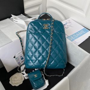 chanel as3332 backpack shiny calfskin bag blue 001 luxibags.ru .jpg