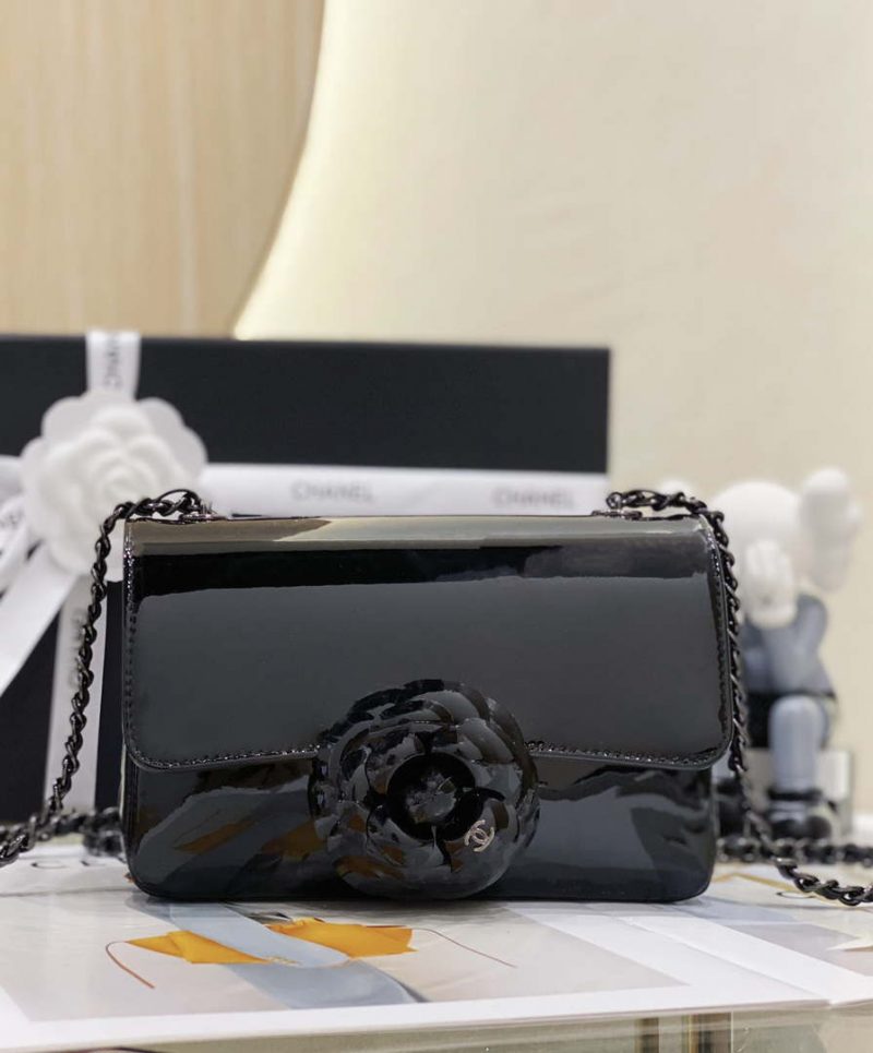 chanel as3356 mini flap 18cm patent leather camellia black 001 luxibags.ru .jpg
