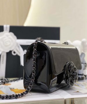 chanel as3356 mini flap 18cm patent leather camellia black 005 luxibags.ru .jpg