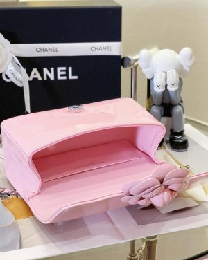 chanel as3356 mini flap 18cm patent leather camellia pink 007 luxibags.ru .jpg