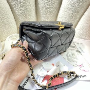 chanel as3365 mini flap bag 17cm lambskin black 003 luxibags.ru .jpg