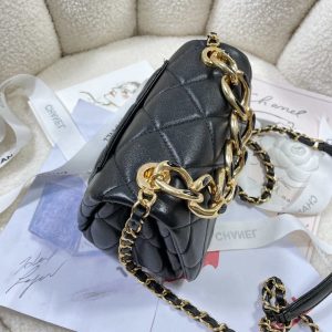 chanel as3365 mini flap bag 17cm lambskin black 004 luxibags.ru .jpg