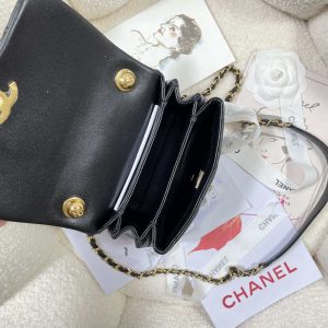 chanel as3365 mini flap bag 17cm lambskin black 008 luxibags.ru .jpg