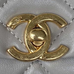 chanel as3365 mini flap bag 17cm lambskin gray 003 luxibags.ru .jpg