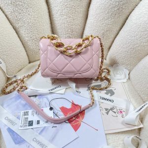 chanel as3365 mini flap bag 17cm lambskin pink 002 luxibags.ru .jpg
