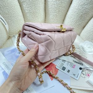 chanel as3365 mini flap bag 17cm lambskin pink 003 luxibags.ru .jpg