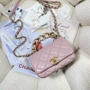 chanel as3365 mini flap bag 17cm lambskin pink 005 luxibags.ru .jpg