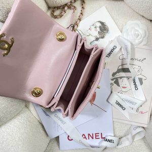 chanel as3365 mini flap bag 17cm lambskin pink 008 luxibags.ru .jpg
