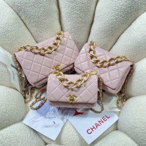 chanel as3365 mini flap bag 17cm lambskin pink 010 luxibags.ru .jpg