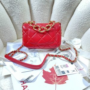 chanel as3365 mini flap bag 17cm lambskin red 002 luxibags.ru .jpg