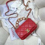 chanel as3365 mini flap bag 17cm lambskin red 005 luxibags.ru .jpg