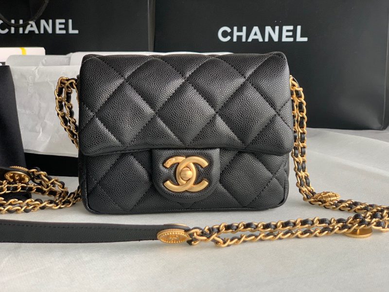 chanel as3368 mini flap bag shiny calfskin gold tone metal black 02 luxibags.ru .jpg